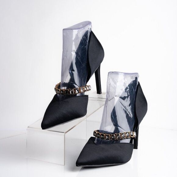 Boden Womens Heels Crystal Strap Pumps Court Shoes Black Sz US 9 EU 40 NWOB - Picture 2 of 9